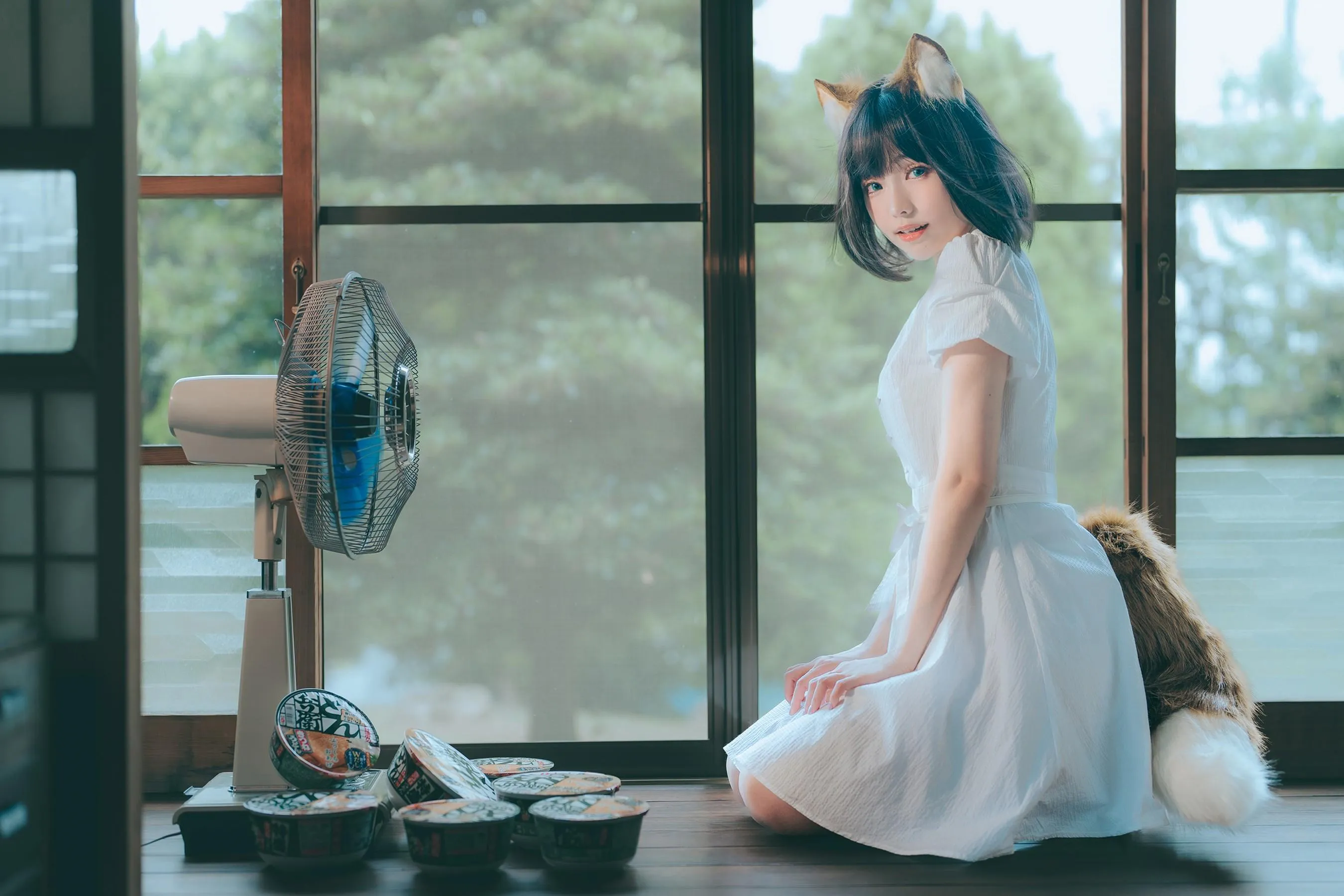 ElyEE子 – NO.114 2023.July B-Dongitsune ~White dress 白洋裝狐少女 [60P]插图2